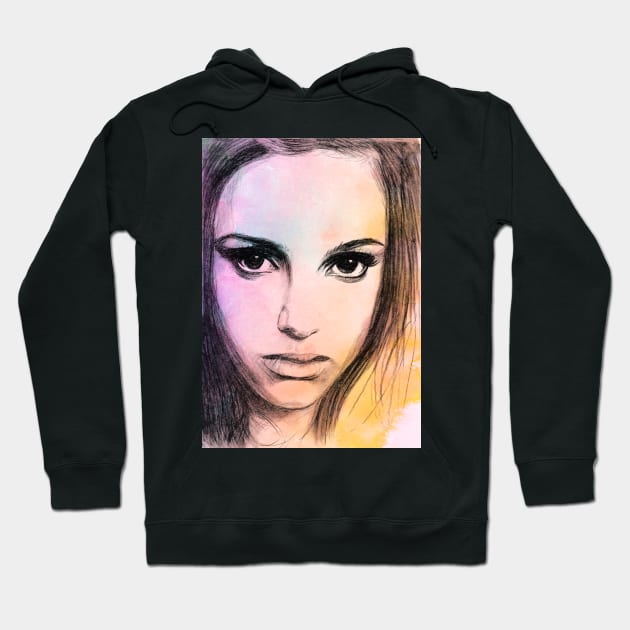 Natalie Portman Hoodie by Svetlana Pelin